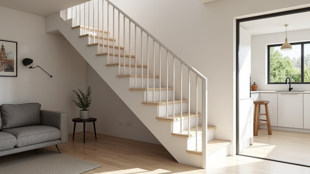 Monte-escalier droit installé dans une maison à Savasse