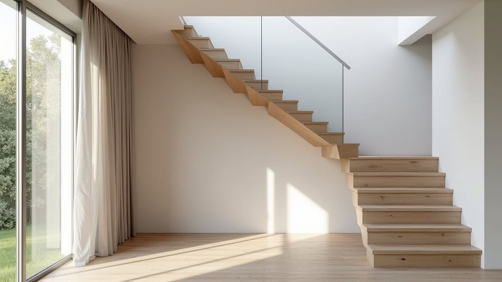 Monte-escalier droit installé dans une maison à Sevrier