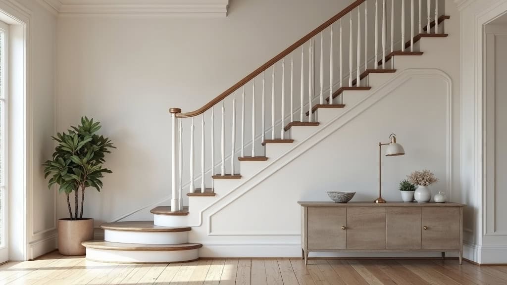 Monte-escalier droit installé dans une maison traditionnelle à Monticello