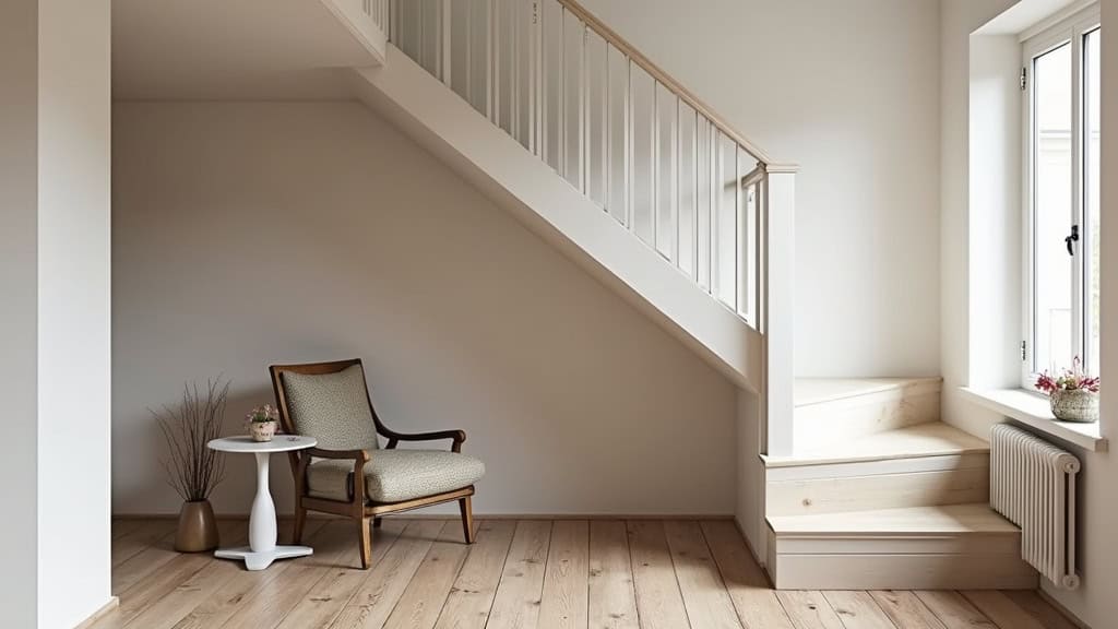 Monte-escalier droit installé dans une maison traditionnelle de Gouvernes avec escalier rectiligne