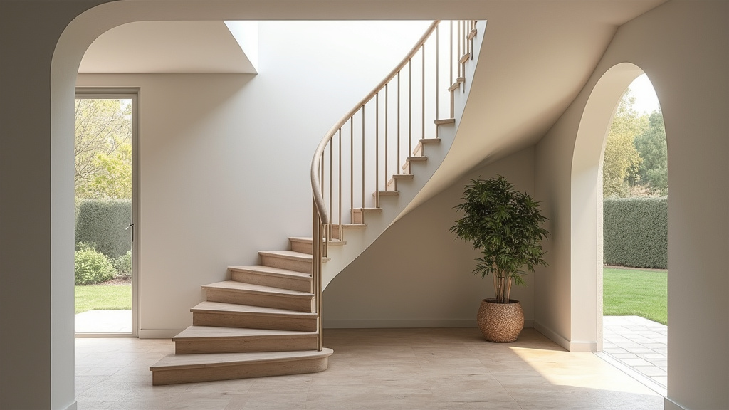 Monte escalier droit installé dans une maison traditionnelle de Saint-Yorre