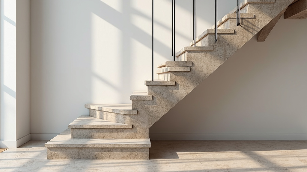 Monte-escalier droit installé sur un escalier droit à Chauché