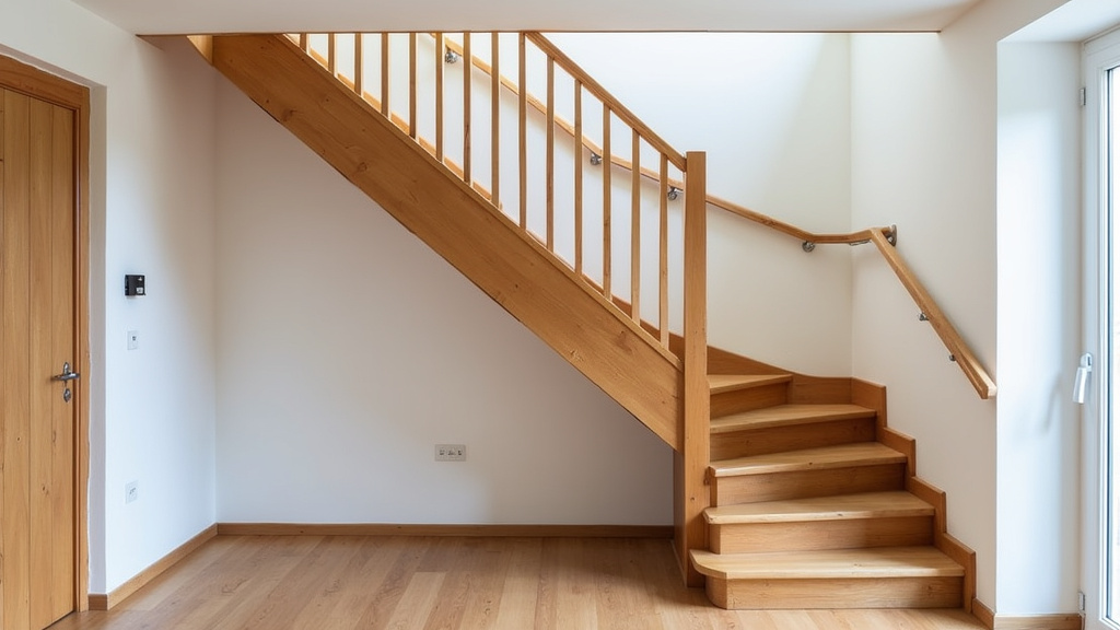 Monte-escalier droit installé sur un escalier en bois à Artannes-sur-Indre