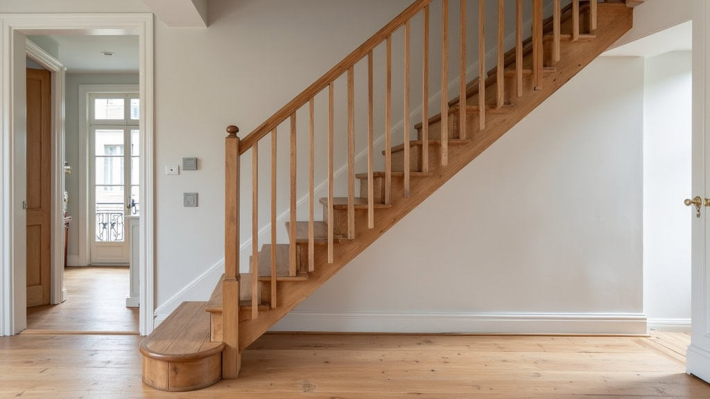 Monte-escalier droit installé sur un escalier en bois dans une maison typique de Charenton-le-Pont