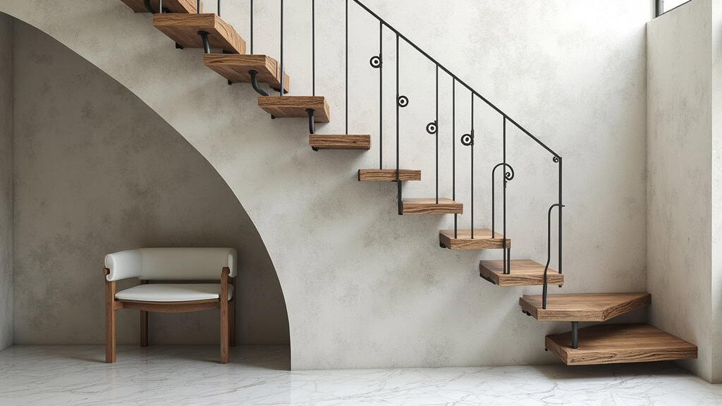 Monte-escalier droit installé sur un escalier rectiligne à Sainghin-en-Weppes