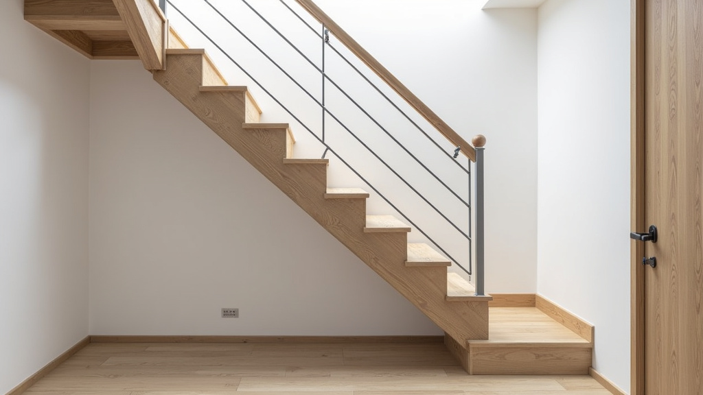 Monte escalier droit installé sur un escalier simple à Ostwald