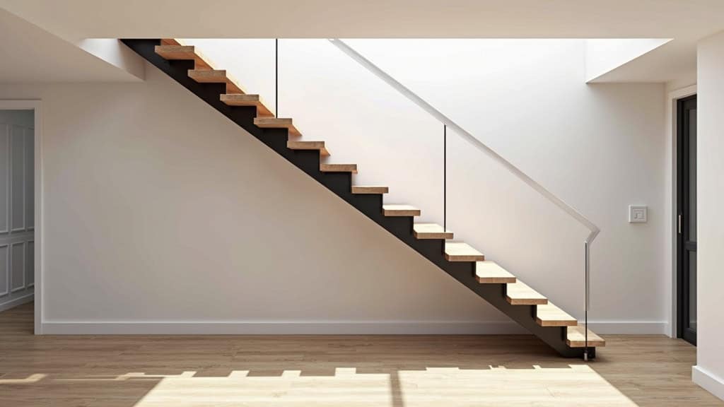 Monte-escalier droit installé sur un escalier simple à Villepreux