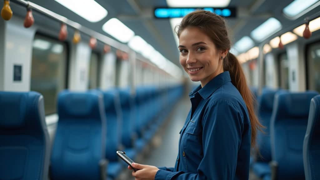 Technicien en train d