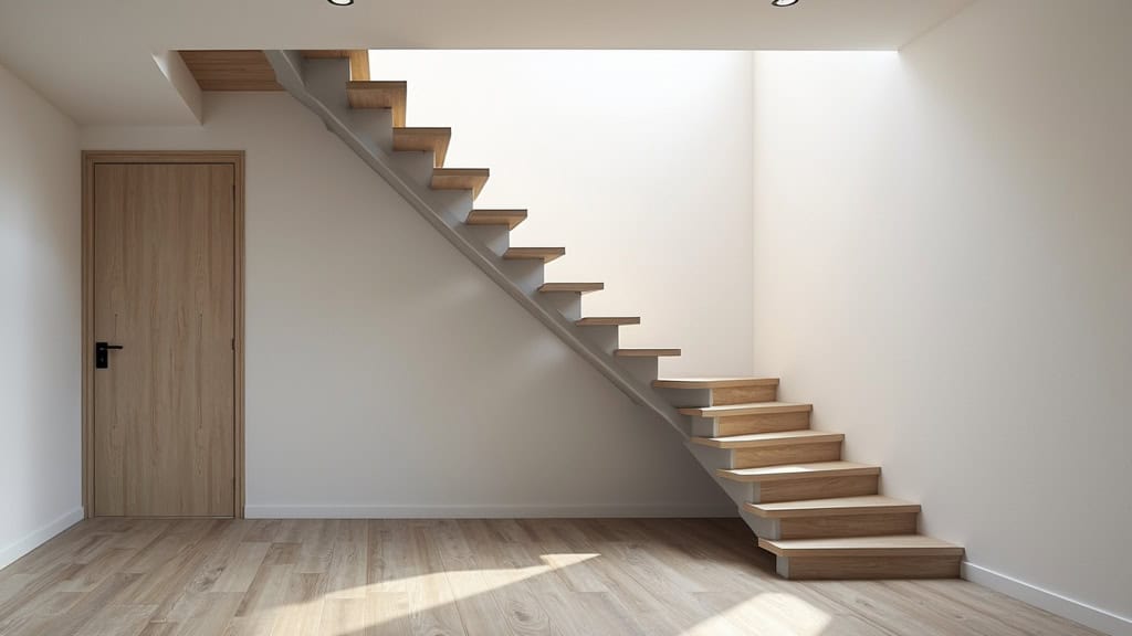 Monte-escalier droit installé à l