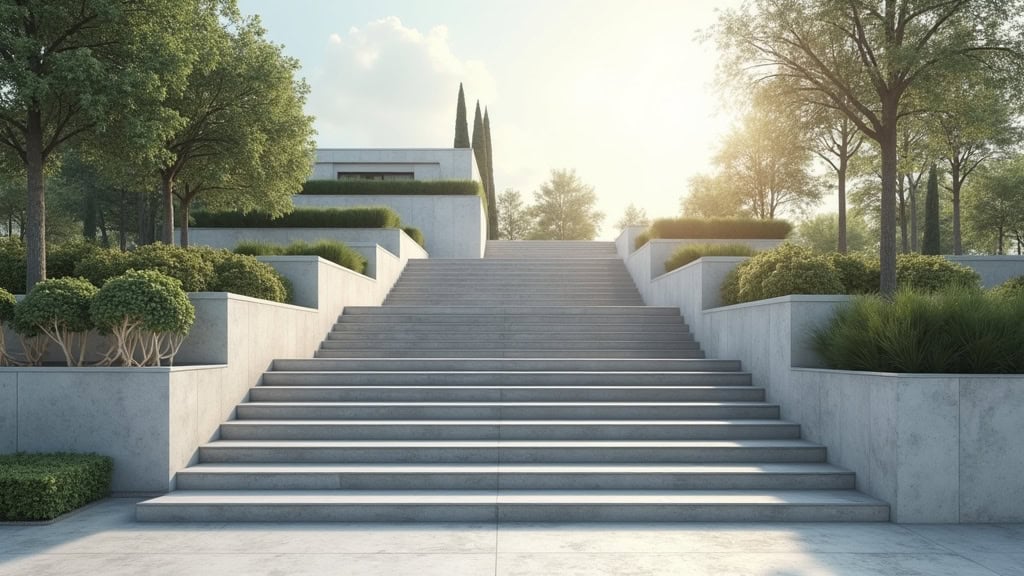 Monte escalier en cours d