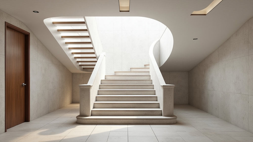 Monte-escalier en cours d