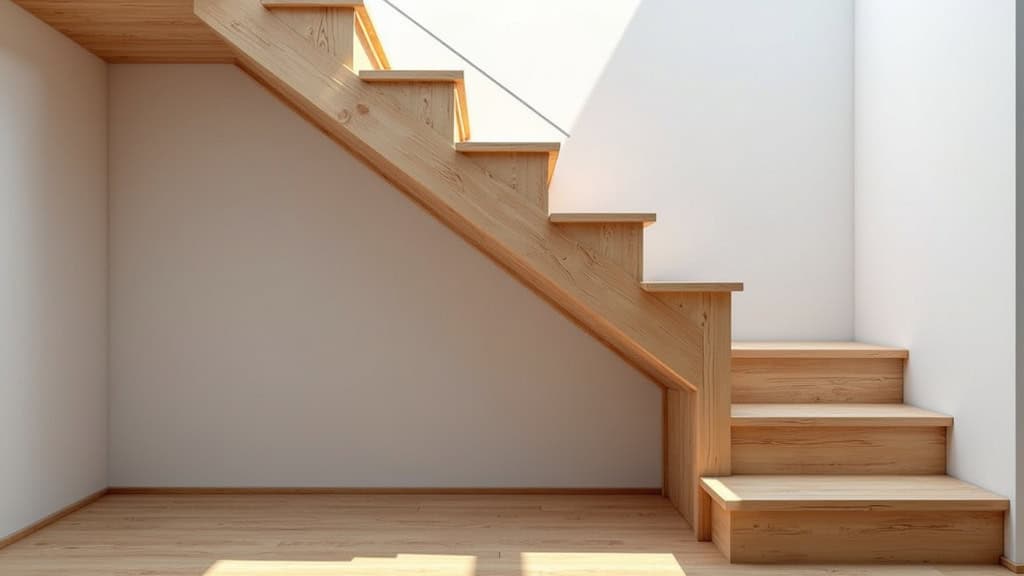 Monte-escalier courbe installé dans un escalier en bois d