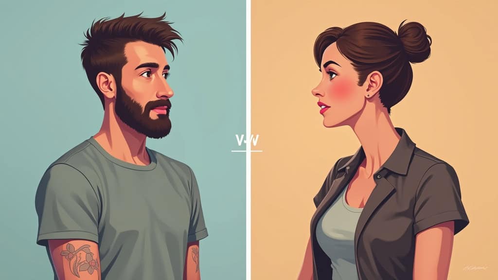 Comparaison avant-après d