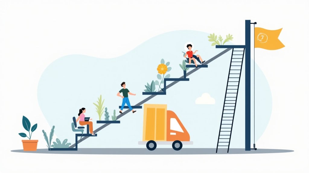 Infographie illustrant les aides financières disponibles pour un monte-escalier en Eure-et-Loir