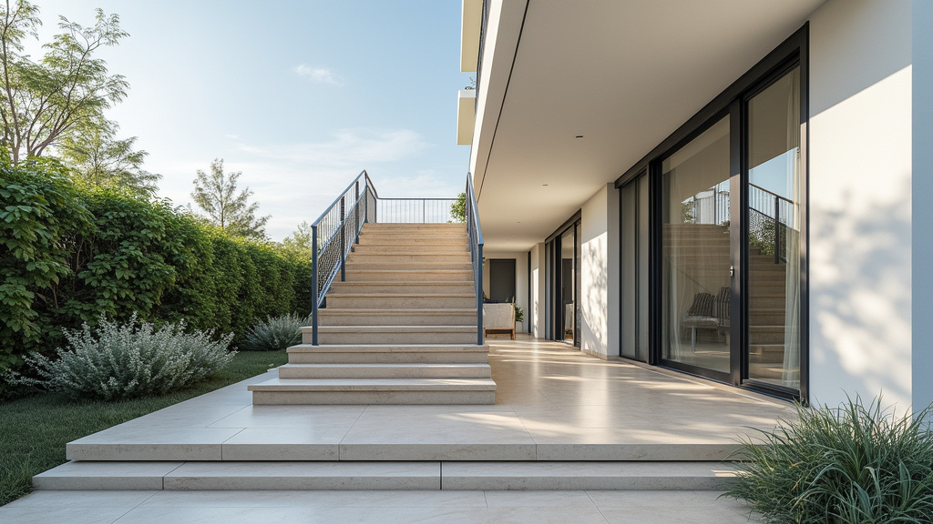 Monte-escalier extérieur en cours d’installation à Sorigny