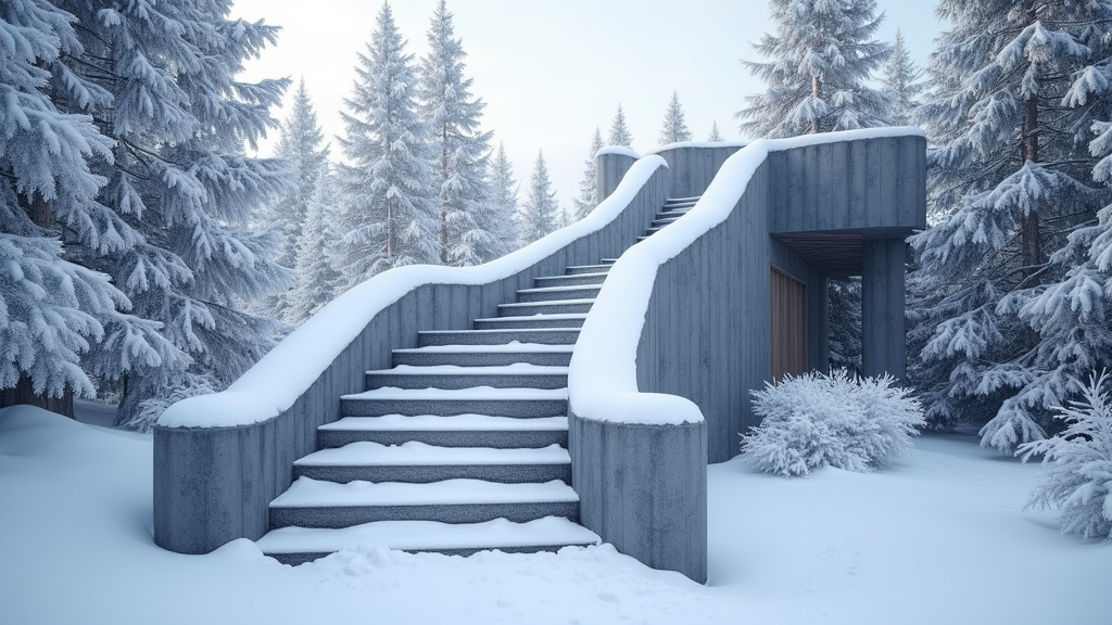 Monte-escalier extérieur installé à Chorges, résistant aux intempéries et à la neige