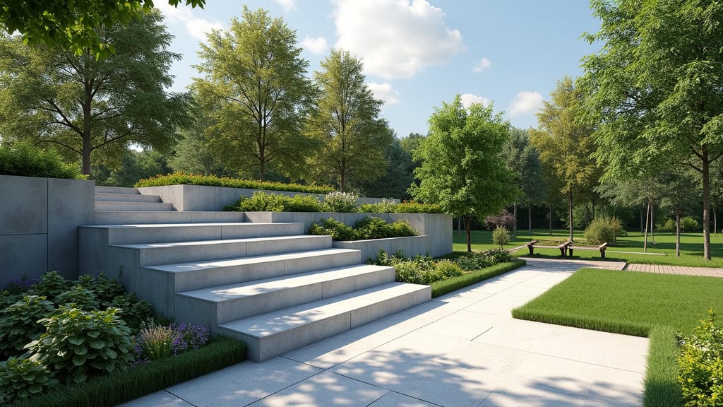 Monte-escalier extérieur installé à Gœrsdorf pour accès jardin