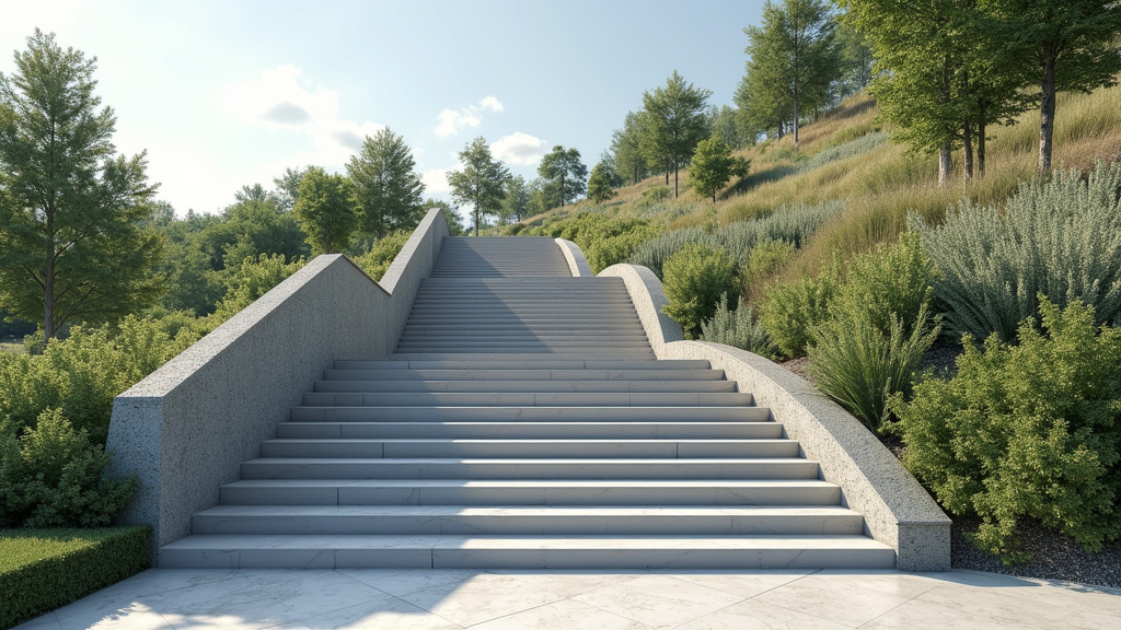 Monte-escalier extérieur installé sur des marches extérieures à Rians