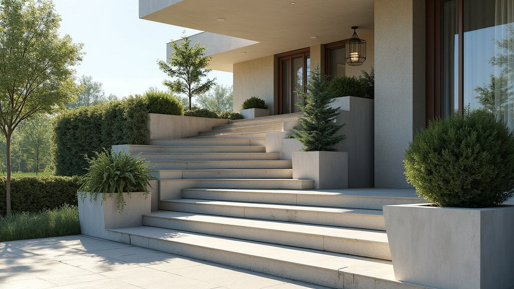 Monte-escalier extérieur installé sur un accès extérieur à Remy