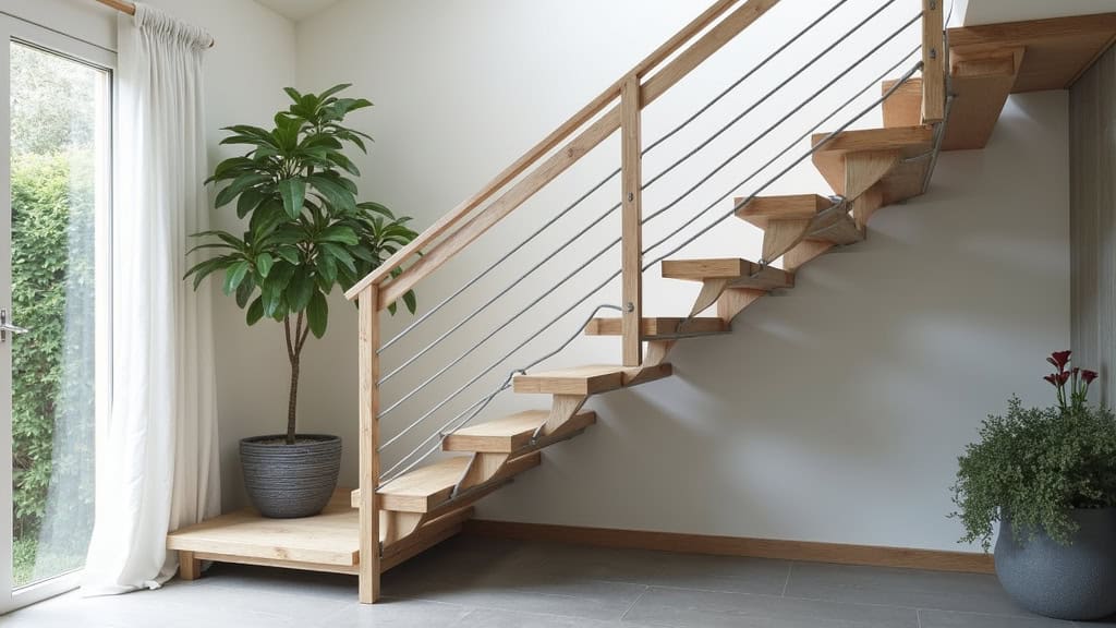 Monte-escalier extérieur installé sur un escalier d