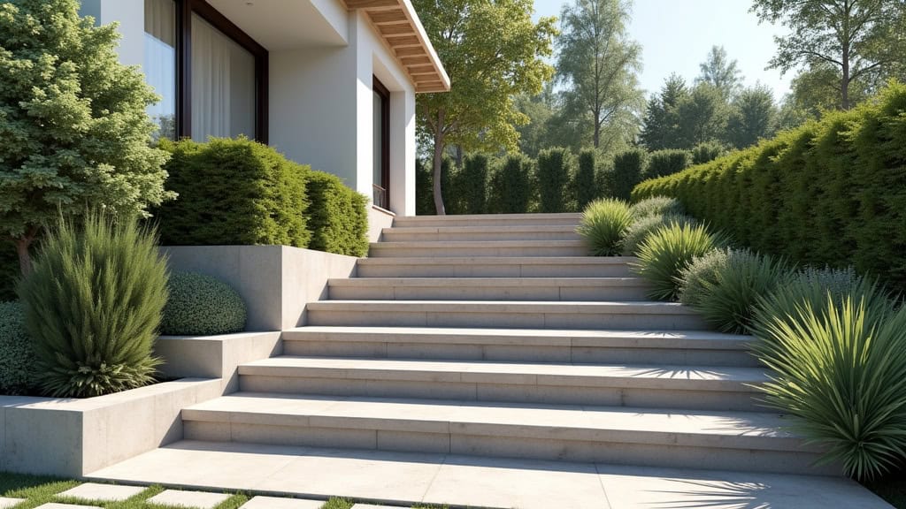 Monte-escalier extérieur installé sur un escalier en pierre à Cabariot, résistant aux intempéries