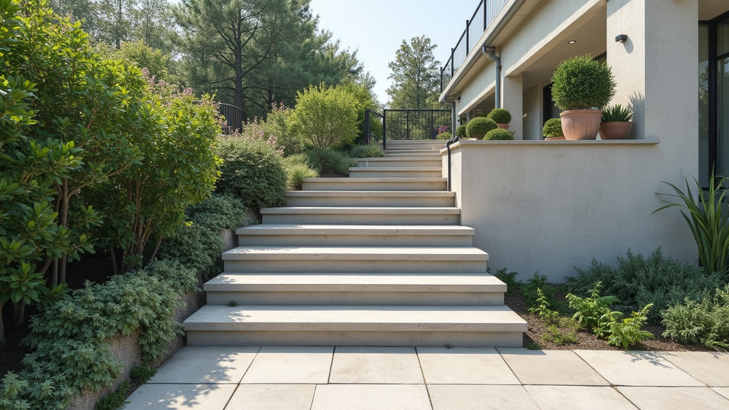 Monte-escalier extérieur installé sur un perron à Parcieux (01600)