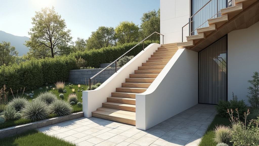 Monte-escalier extérieur résistant aux intempéries installé à La Bouilladisse