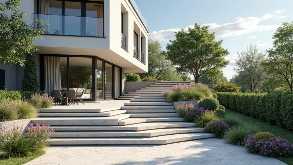 Monte-escalier extérieur résistant aux intempéries installé à Le Gosier