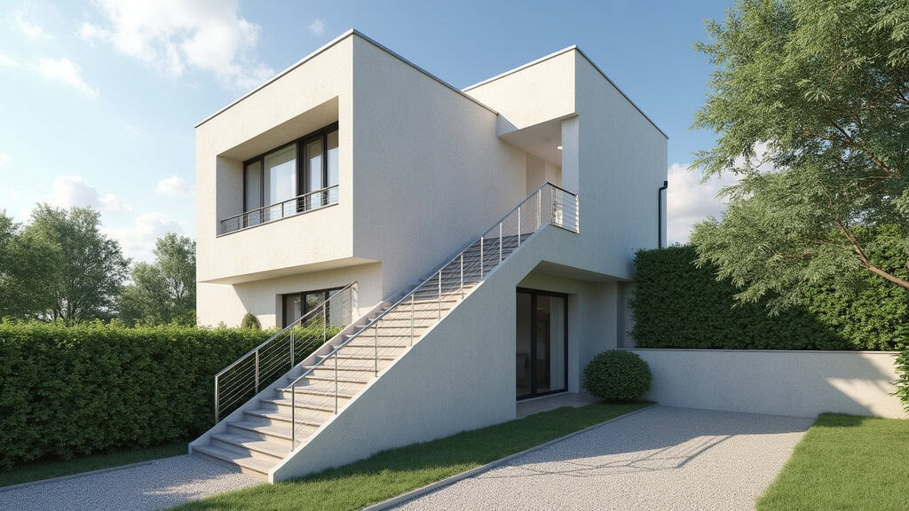 Monte escalier extérieur résistant aux intempéries installé à Razac-sur-l