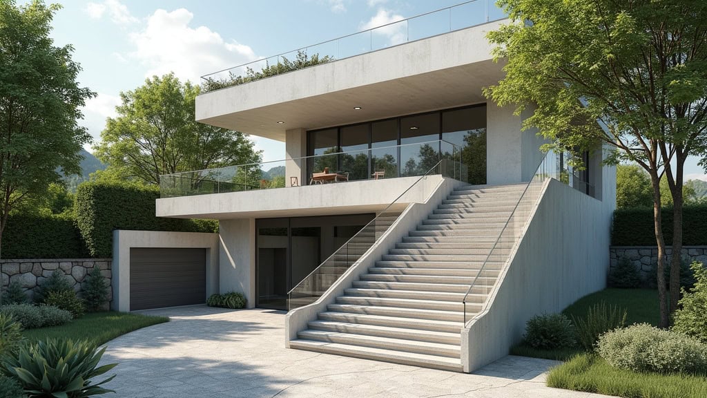 Monte-escalier extérieur résistant aux intempéries installé à Saint-Fons