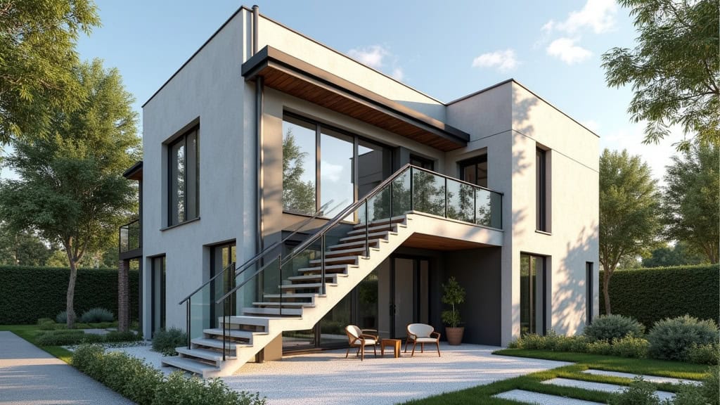 Monte-escalier extérieur résistant aux intempéries installé à Verzenay