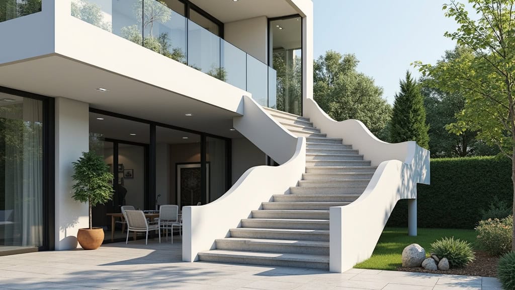 Monte-escalier extérieur installé sur l