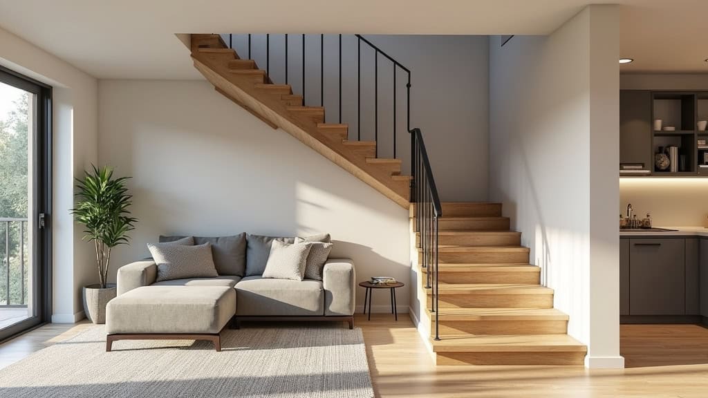 Monte-escalier tournant installé dans une maison à Florac Trois Rivières