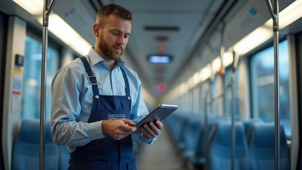 Technicien professionnel en train d