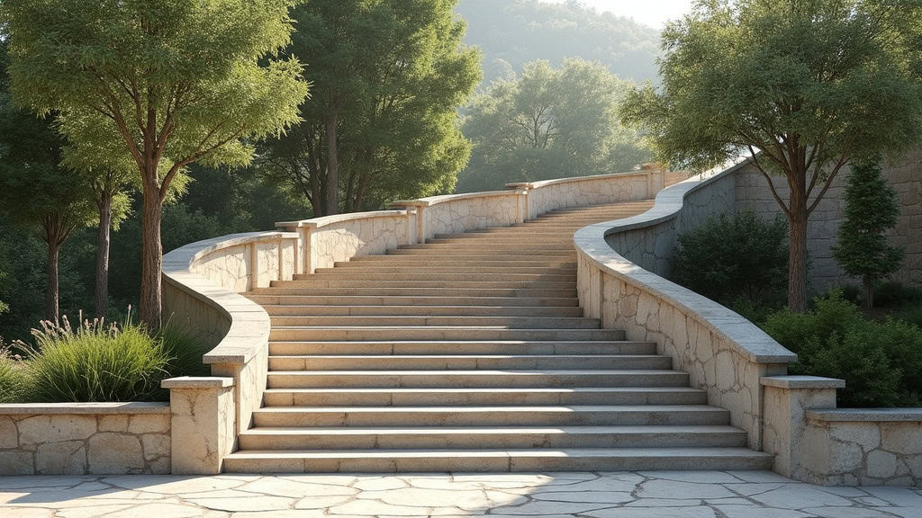 Monte-escalier tournant personnalisé suivant les courbes d’un escalier en colimaçon en pierre à Fortschwihr