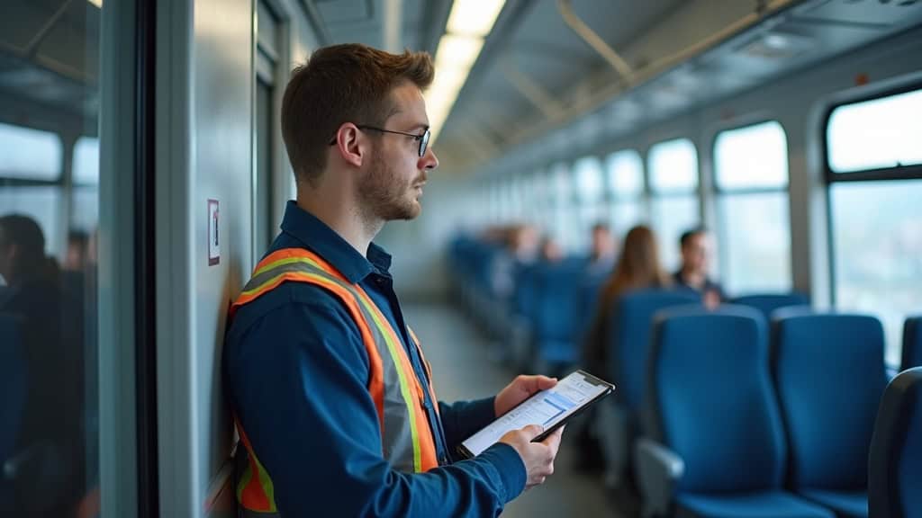 Technicien professionnel en train d