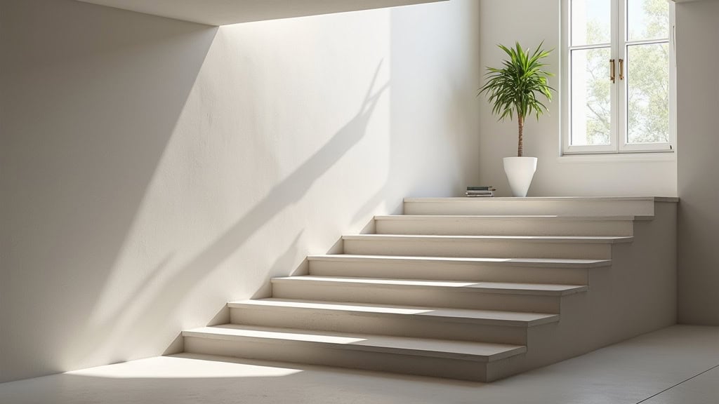 Monte-escalier droit en cours d