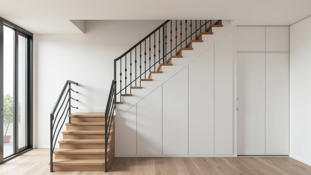 Monte-escalier tournant installé dans une maison à Grand-Fort-Philippe