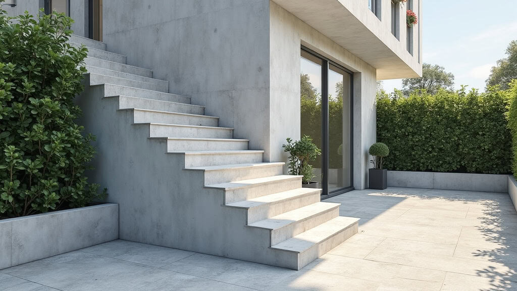 Monte-escalier extérieur en acier inoxydable installé à l