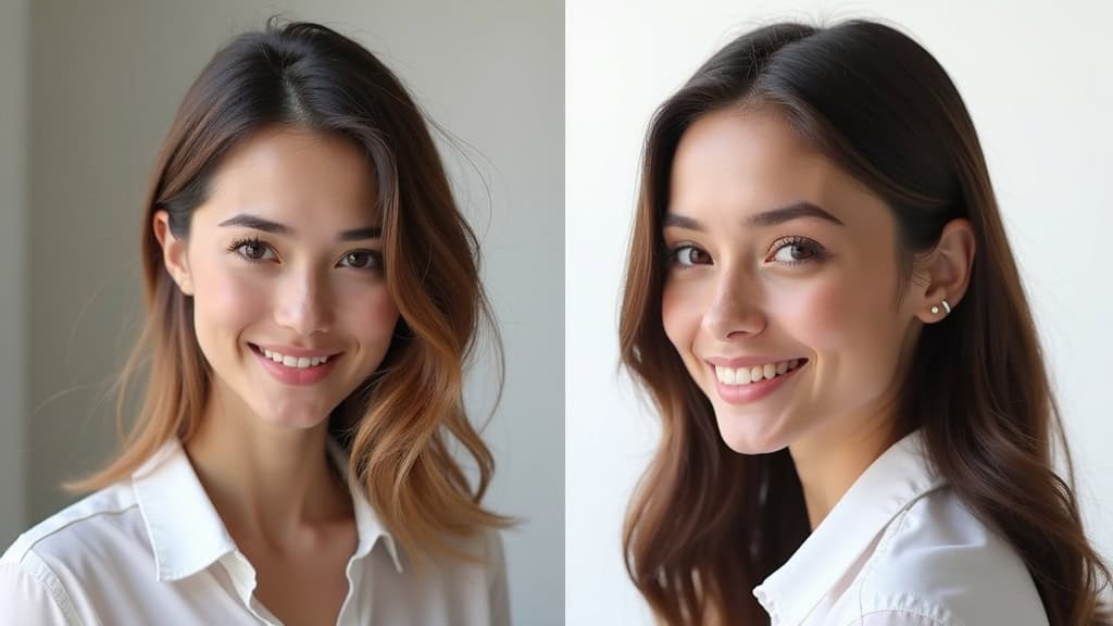 Comparaison avant-après d