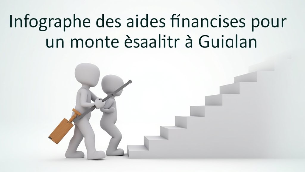 Infographie des aides financières pour un monte escalier à Guiclan