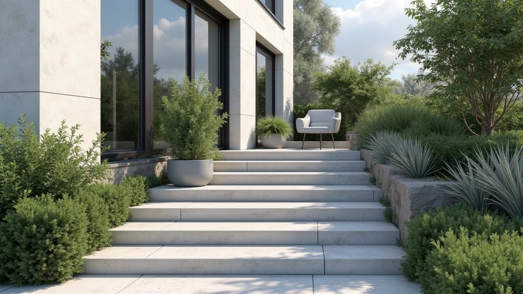 Monte-escalier extérieur installé à l