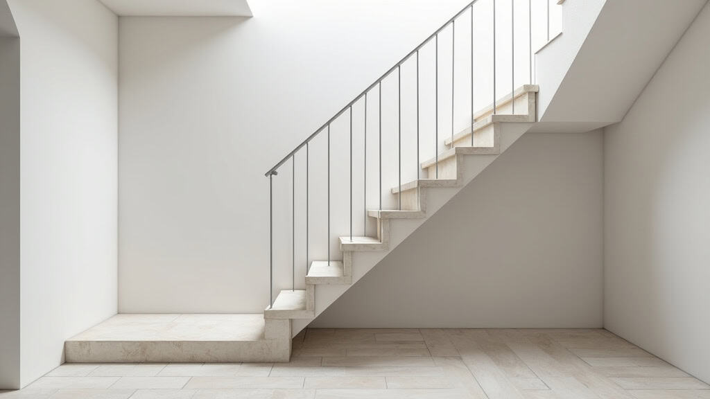 Monte-escalier droit installé dans une maison ancienne à Hauteville-lès-Dijon, avec rail blanc et siège gris intégré au mur