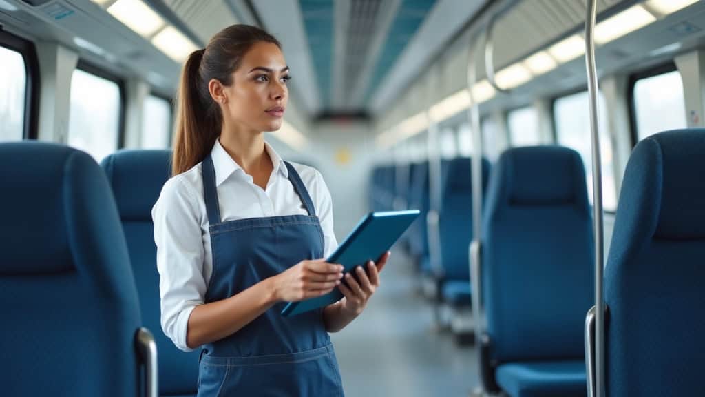 Technicien en tenue professionnelle en train d