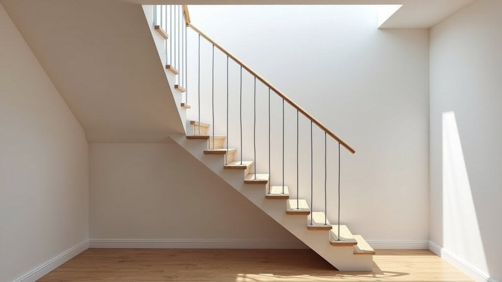 Monte-escalier installé dans un escalier intérieur d