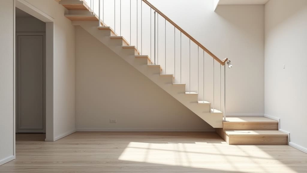 Monte-escalier installé dans un escalier intérieur d