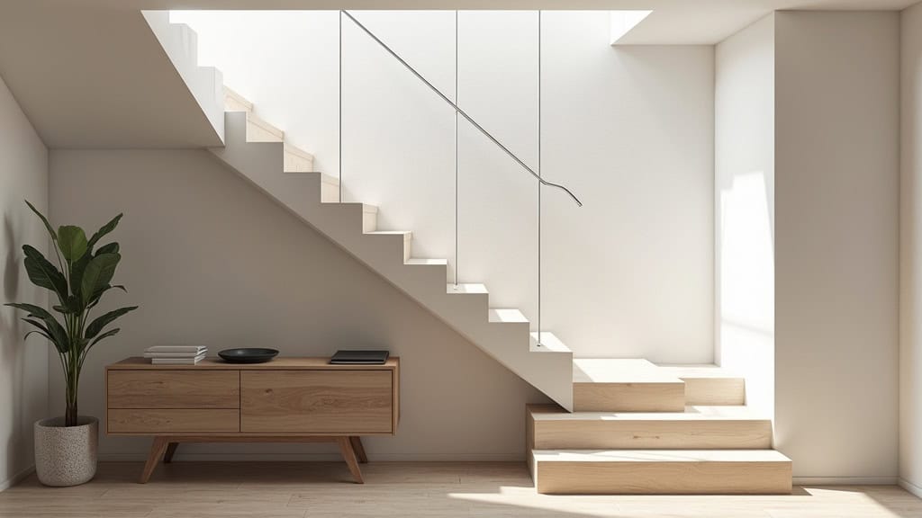 Monte-escalier installé dans un escalier intérieur d