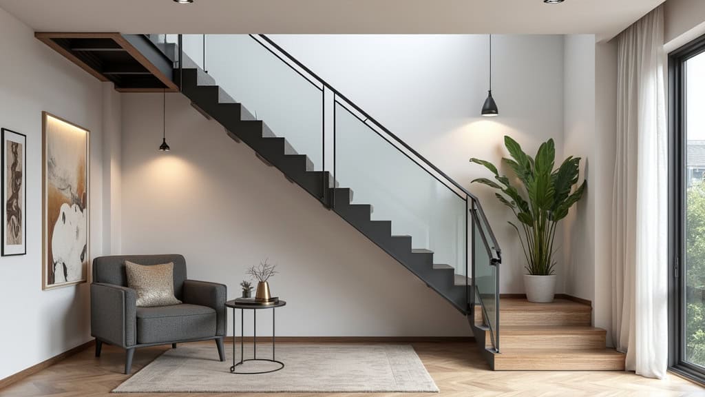 Monte-escalier installé dans un immeuble en copropriété à Corme-Royal