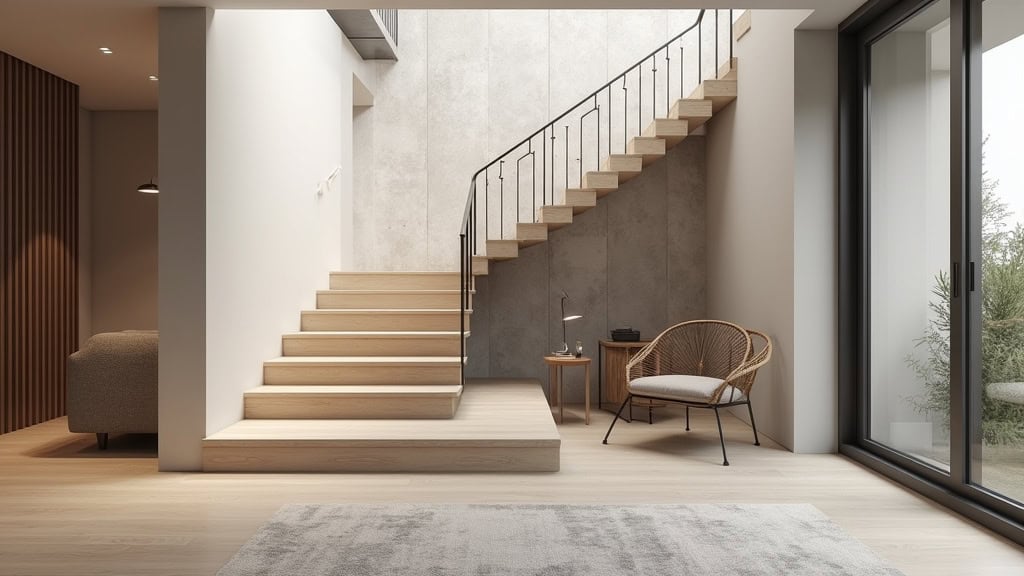 Monte-escalier intégré dans l