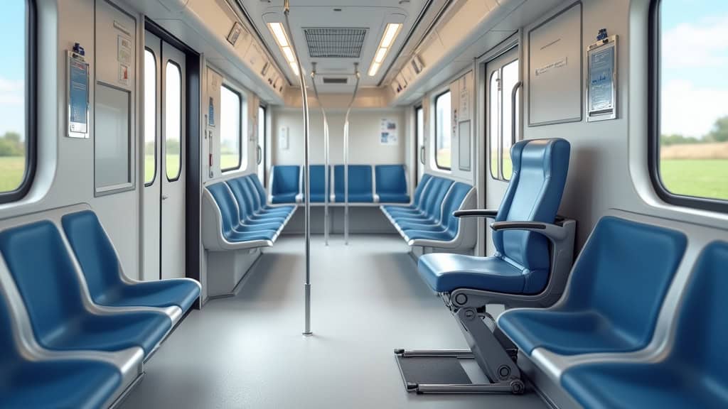 Plateforme monte-escalier avec fauteuil roulant en train d